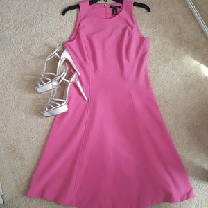 Pink White House Black Market A-Line Dress